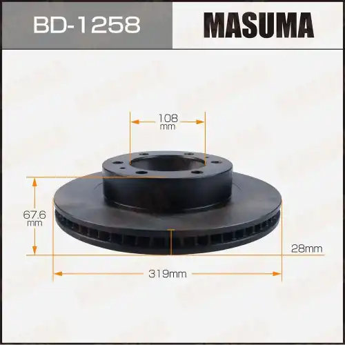 Тормозной диск MASUMA BD1258