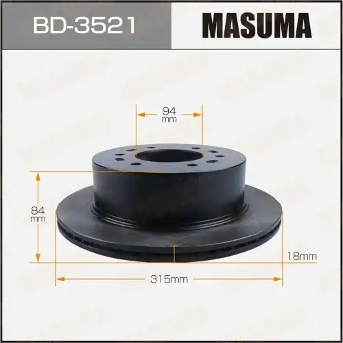Тормозной диск MASUMA BD3521