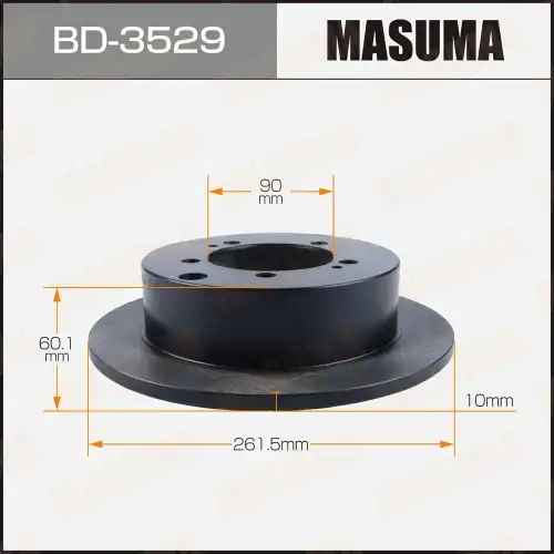 Тормозной диск MASUMA BD3529