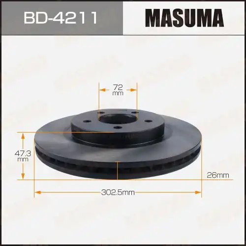 Тормозной диск MASUMA BD4211