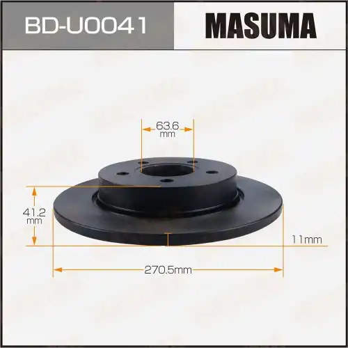 Тормозной диск MASUMA BDU0041