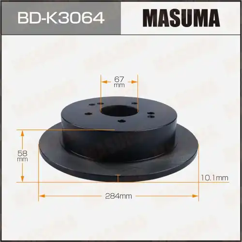 Тормозной диск MASUMA BDK3064