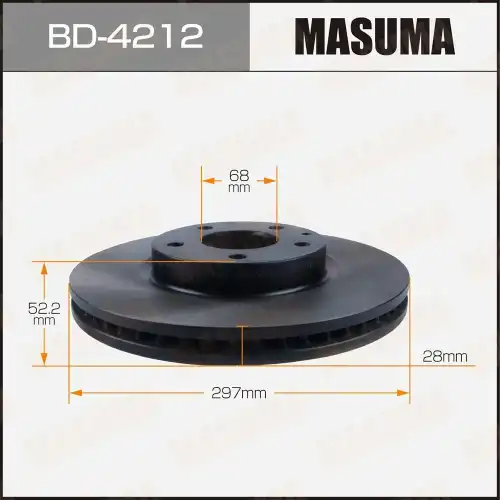 Тормозной диск MASUMA BD4212