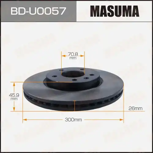 Тормозной диск MASUMA BDU0057