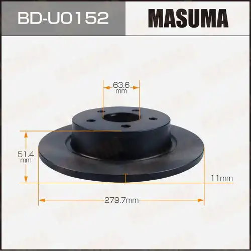 Тормозной диск MASUMA BDU0152