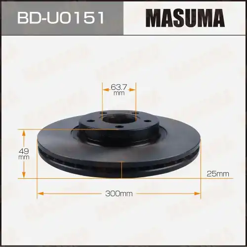 Тормозной диск MASUMA BDU0151