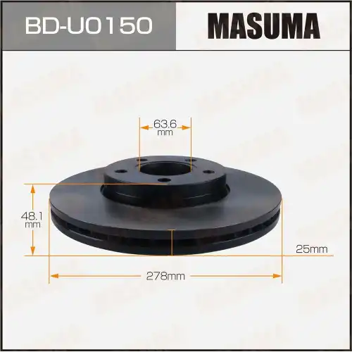 Тормозной диск MASUMA BDU0150