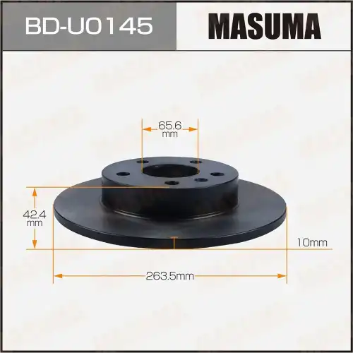 Тормозной диск MASUMA BDU0145