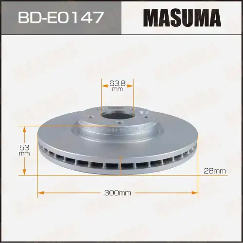 Тормозной диск MASUMA BDE0147