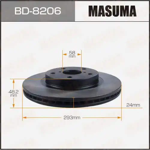 Тормозной диск MASUMA BD8206