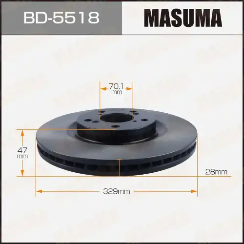 Тормозной диск MASUMA BD5518