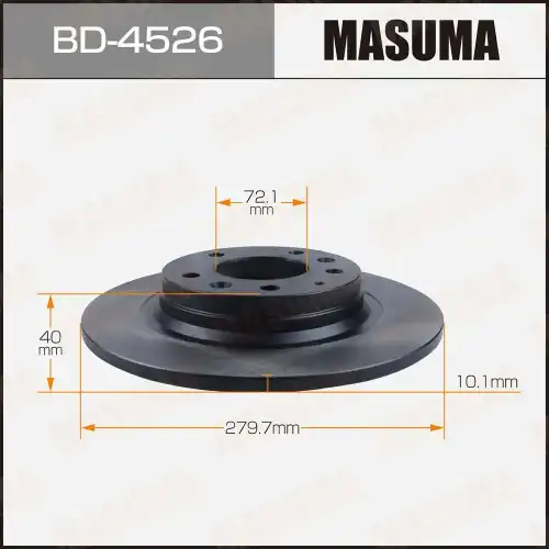 Тормозной диск MASUMA BD4526