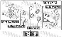 Суппорт тормозной FEBEST 0577-TCFLH
