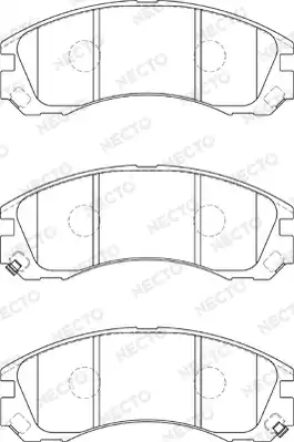 колодки дисковые торм. перед. Mits FD7324A NECTO