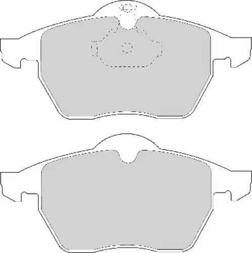колодки дисковые торм. перед. Opel FD6710N NECTO