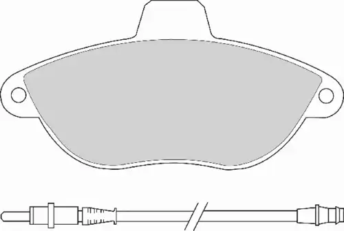колодки дисковые торм. перед. Peug FD6684N NECTO