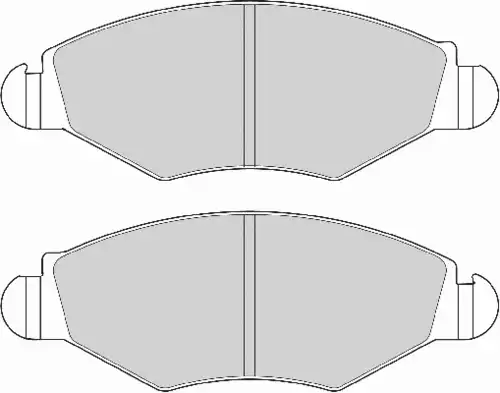 колодки дисковые торм. перед. Peug FD6847N NECTO