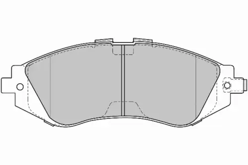 колодки дисковые торм. перед. Daew FD6815N NECTO