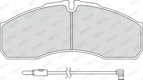 колодки дисковые торм.перед.и задн. Ren FD7300V NECTO