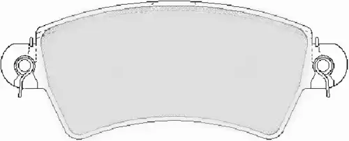 колодки дисковые торм. перед. Peug FD6871N NECTO