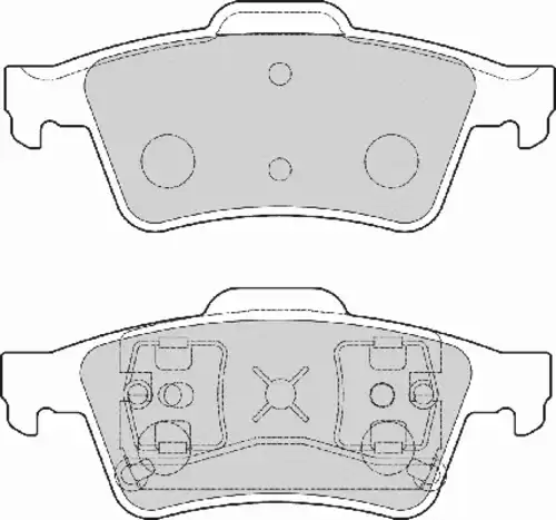 колодки дисковые торм. задн. Opel FD7026N NECTO