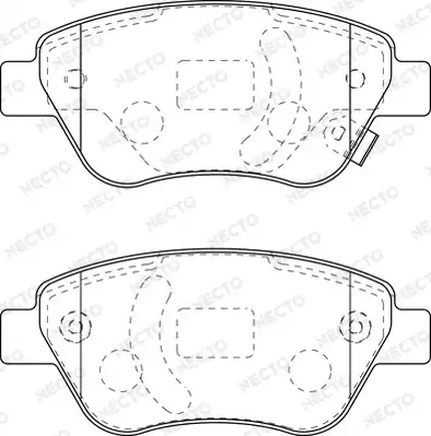колодки дисковые торм. перед. Opel FD7263A NECTO