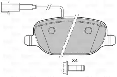 колодки дисковые торм. задн. AR 601143 VALEO