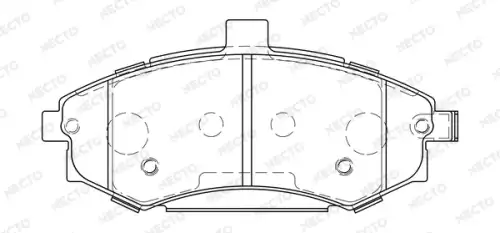 колодки дисковые торм. перед. Hyun FD7216A NECTO