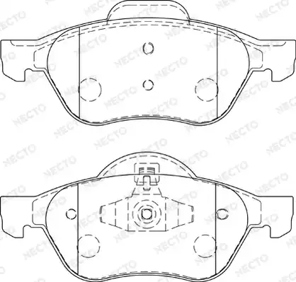 колодки дисковые торм. перед. Ren FD7229A NECTO