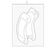 Тормозные колодки дисковые PORSCHE 95835193920