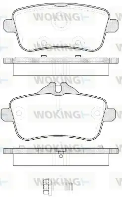 Тормозные колодки дисковые WOKING P14033.00