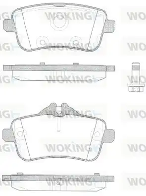Диск сцепления WOKING P14033.10