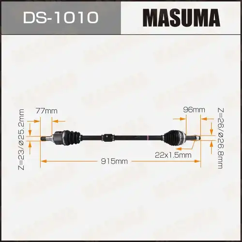 ШРУС наружный MASUMA DS1010