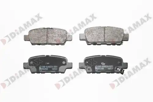 Тормозные колодки дисковые задняя ось DIAMAX N09869