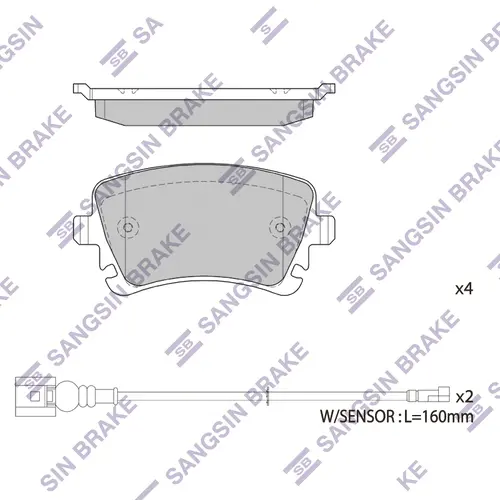 Тормозные колодки дисковые HAGEN GP1818