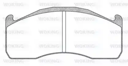 Тормозные колодки дисковые WOKING JSA 12283.10