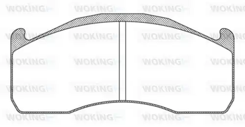 Тормозные колодки дисковые WOKING 12283.10