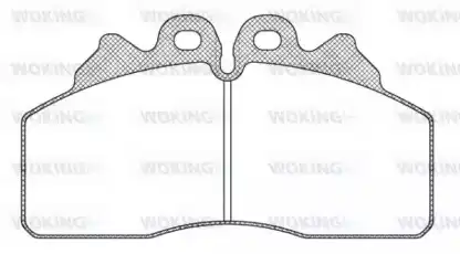 Тормозные колодки дисковые WOKING JSA 12993.00