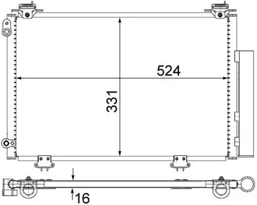 Радиатор кондиционера (конденсатор) MAHLE AC292000S