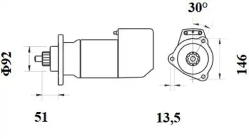 Стартер MAHLE MS 708