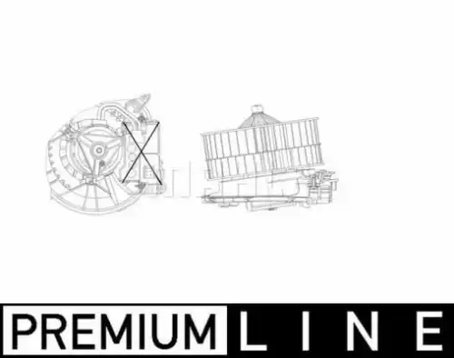 Вентилятор отопителя MAHLE AB 25 000P