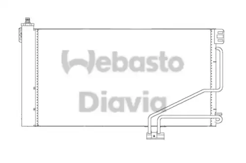 Радиатор кондиционера (конденсатор) WEBASTO 82D0225678A