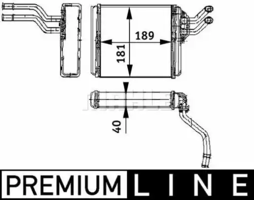 Радиатор печки MAHLE AH 91 000P