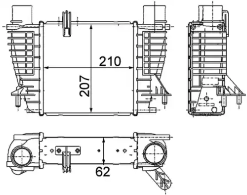 Интеркулер MAHLE CI 264 000P
