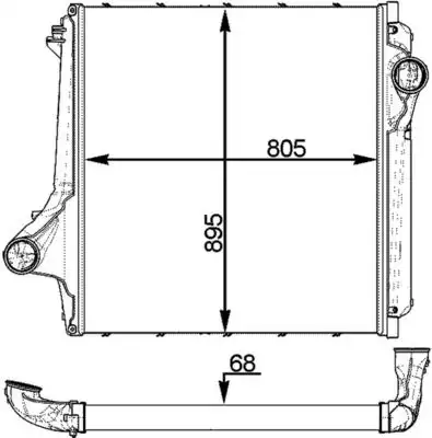 Интеркулер MAHLE CI 374 000P