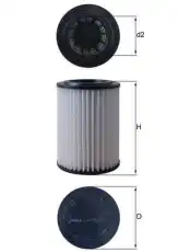 Фильтр воздушный MAHLE LX 5363