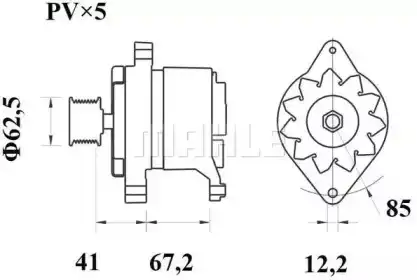 генератор \CLAAS MG 400 MAHLE