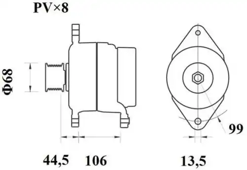 Генератор MAHLE MG 801