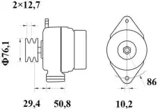 генератор \MC CORMICK MG 83 MAHLE