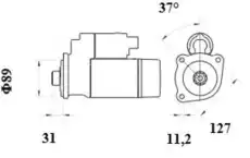 Стартер MAHLE MS 1034